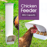 PVC Tube Poultry water with Horizontal Nipple Feeder for Rooster Poultry Coop