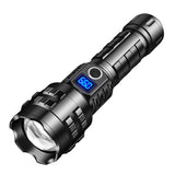 Self-defense LED Torch Zoom flashlight type-c rechargeable home outdoor digital
