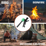 8mm Flint Rod Camping Survival Fire Starter Lighter (FULL Magnesium Rod)