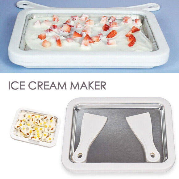 Ice Cream Maker Yogurt Frozen Pan Mini Fried Yogurts Machine Rolled Homemade DIY
