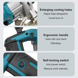 125mm Cordless Circular Saw 5" Brushless Tool & Lithium Battery & Saw Blades Set