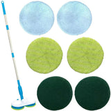 Electric Spin Mop Cordless Rechargeable Floor Cleaner – Dual Head, 6 Pads
