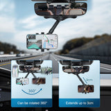360° Rotation Car Truck Phone Holder Rearview Mirror Mount For Mobile Phone GPS
