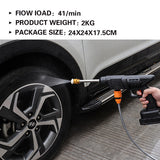 1500W Cordless Electric High Pressure Water Spray Car Gun Portable Washer Clean