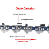2pcs 6" Chainsaw Chains for 6 inch Mini Cordless Electric Chain Saw Wood Cutter