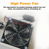 12/24 Egg Incubator Fully Automatic Digital Led Turning Chicken Eggs Poultry