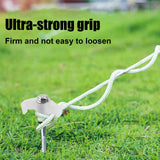 Heavy Duty Steel Hex Screw in Camping Tent Pegs Glow in The Dark Head + Bag