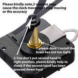 12pcs Quartz Clock Movement Mechanism DIY Repair Parts Hour/minute/second Hands