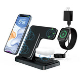 3 In 1 Wireless Charger Fast Charge For 15W Phone Charging Stand/Dock Compatible