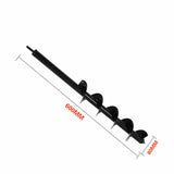 Power Garden Auger Earth Drill Bit Post Planter Digger Outdoor Φ80 x300/600mm