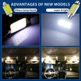 2PCS 31MM 30MM FESTOON 18SMD LED INTERIOR DOME MAP LIGHT BULB GLOBE 12V CAR 4WD