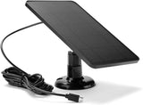 Solar Panel for Outdoor Camera Security Cam Micro USB Battery Charger 10W Output