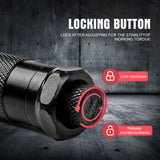 3Pc 1/2" Drive Click Torque Wrench Ratchet Socket with Adaptor Extension