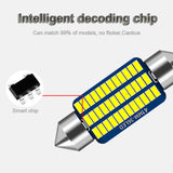2X 31MM FESTOON 36SMD LED INTERIOR DOME MAP LIGHT BULB GLOBE 12V CAR 4WD