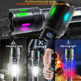 50000000 LED Torch Zoom Light Super Bright Hunting Flashlight USB Rechargeable