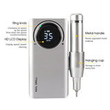 35000RPM Portable Nail Drill Machine Rechargeable E File Fits Manicure Pedicure