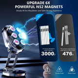 Metal Magnetic Car Phone Holder Folding Magnet Dash Mount Mobile Phone