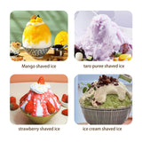 Manual Shaved Ice Maker Small Ice Crusher Snow Cone Machine for Desserts & Drinks