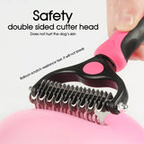 Pet Dog Cat Grooming Comb Brush Undercoat Rake Dematting Deshedding Trimmer