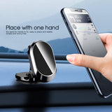 Metal Magnetic Car Phone Holder Folding Magnet Dash Mount Mobile Phone