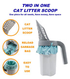 Cat Litter Scoop Integrated Detachable Shovel Holder Poop Pet Sifter Cleaning
