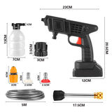 1500W Cordless Electric High Pressure Water Spray Car Gun Portable Washer Clean