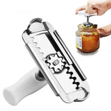 1x Adjustable Jar Opener Stainless Steel Lids Off for weak Hands Arthritis