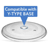 24.5/27/31.5cm Microwave Oven Platter Turntable Glass Tray Glass Plate Dia