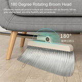 2 in 1 Broom and Dustpan Set: Cleaning with Upright Storage 180° Rotating