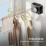 Retractable Wall Mounted Invisible Washing Clothes Lines Dry Rack Laundry Indoor