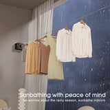 Retractable Wall Mounted Invisible Washing Clothes Lines Dry Rack Laundry Indoor