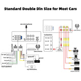 7" Car Radio 2 DIN GPS FM RDS Head Unit Stereo Camera AndroidAuto MP5/FM/WMA/AUX/TF