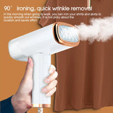 1000W Foldable Handheld Clothes Steamer Quick & Powerful Wrinkle Remover Iron