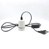 Reptile Lamp Fixture Clamp E27 Ceramic Light Bulb Holder Switch For Pet Habitat