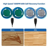 Electric Spin Mop Cordless Rechargeable Floor Cleaner – Dual Head, 6 Pads
