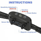 Anti Bark Dog Training Collar Sound Automatic Stop Barking Rechargeable