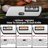Kitchen Electric Knife Sharpener Multifunctional Automatic Professional 4 Gears