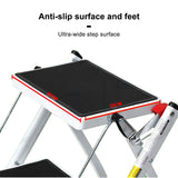 Folding Caravan Steps Double Portable Steady Stool Ladder Anti Slip Accessories