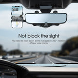360° Rotation Car Truck Phone Holder Rearview Mirror Mount For Mobile Phone GPS