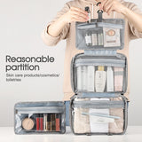 Large Hanging Hook Toiletry Bag Waterproof Travel Makeup Cosmetic Organizer Case