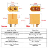 10 Pairs XT30 XT60 XT90 Male Female Bullet Connector Plug for Lipo Battery DF