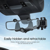 360° Rotation Car Truck Phone Holder Rearview Mirror Mount For Mobile Phone GPS
