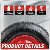 16" Wheelbarrow Trolley Wheel PUNCTURE SOLID 4.80/4.00-8 AirTyre