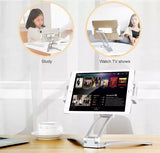 Universal 360° Desktop & Wall Mount Pull-Up Lazy Bracket For Mobiles and Tablets