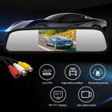 Reverse Camera Night Reversing Camera Rear View Mirror Kit Waterproof HD Monitor