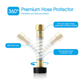 1/2x RV Inline Hose Water Filter with Hose Protector, Reduces Chlorine,Bad Taste