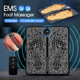 EMS Electric Foot Massager Mat Relax Muscle Stimulator Shaping Massage Pad USB