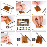 Leather Rivets Tool Metal Stud Set Double Cap Fixing Belt Repair DIY Kit Craft