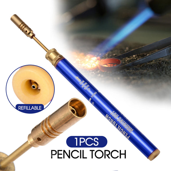 1PC Butane Pencil Torch for Heat Shrinking Adjustable Flame Gas Refillable
