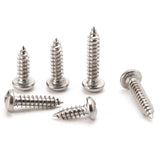 200pcs M4 304 Stainless Steel Pan Flat Head Self-Tapping Screws Assorted Kit Set